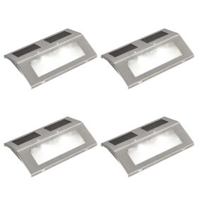 Garden Light Silver Stainless Steel, PP Compact Solar